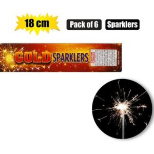 Party sparklers 18cm pack of 6
