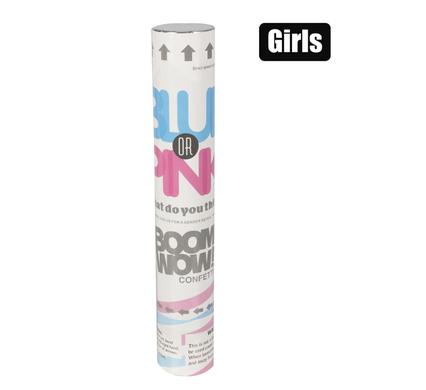Party gender reveal confetti cannon-pink
