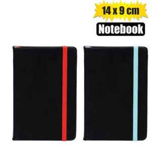 Notebook w/color elastic band a6