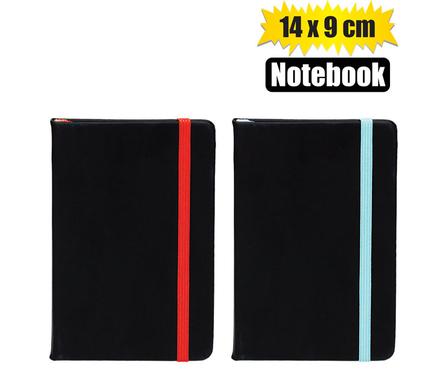 Notebook w/color elastic band a6