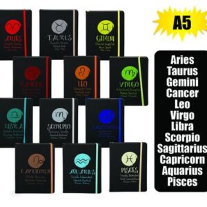Notebook horoscope with elastic band a5