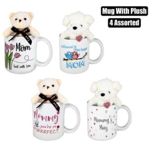Mug occasions mom w/plush asstd