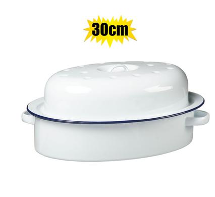 Roaster enamel 1st-grade oval 30cm