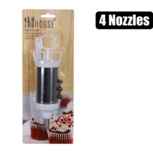 Icing-set pl & s/s w/4 nozzle hillhouse