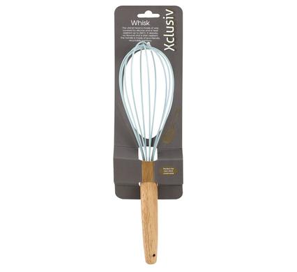 Egg-whisk bamboo & silicone 33cm xclusiv