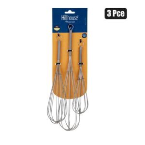 Egg-whisk ss 30x25x20cm 3pce hillhouse