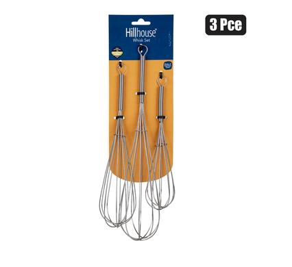 Egg-whisk ss 30x25x20cm 3pce hillhouse