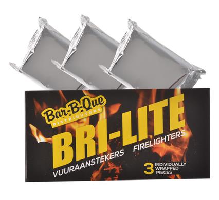 Fire-lighters bri-lite 3pce ind wrapped