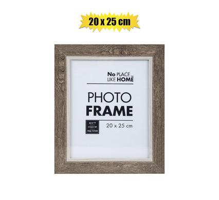 Picture-frame pl woodgrain 20x25cm