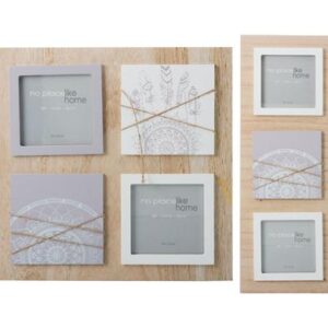 Picture-frame collage mdf boho asstd