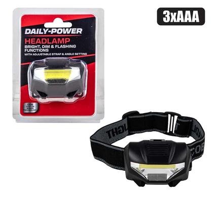Torch headlamp cob pl (3xaaa)