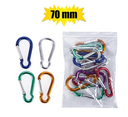 Snap-hook aluminium 7x70mm bulk