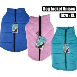 Pet dog jacket with zip unisex-xl