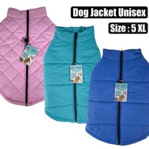 Pet dog jacket with zip unisex-5xl