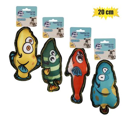 Pet dog/cat toy floating fish asst 20cm