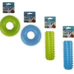 Pet dog toy ring/stick tpr spiked