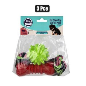 Pet toy puppy starter pack 3pce