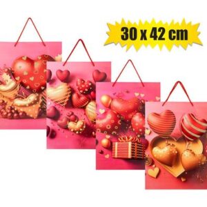 Gift-bag paper jmb 30x42cm pop-up love