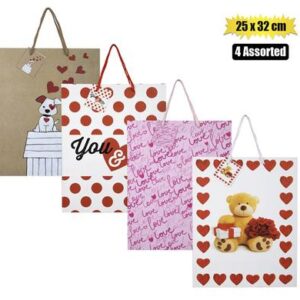 Gift-bag paper lrg 25x32cm love