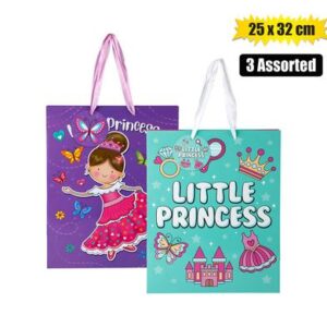 Gift-bag designer lrg 25x32cm princess