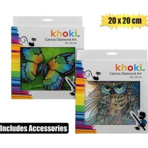 Art+craft diamond art canvas 20x20cm