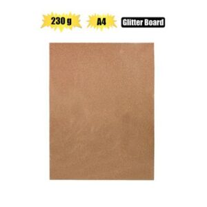 Art+craft a4 glitter board 230gsm rs gld