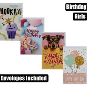 Card & envelope birthday - girl