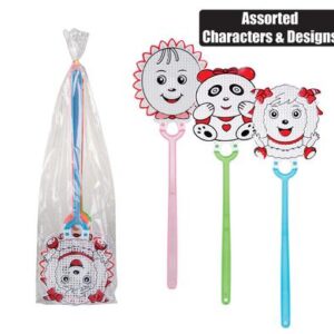 Fly-swatter asstd characters+designs