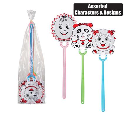 Fly-swatter asstd characters+designs