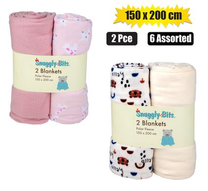 Blanket polar fleece 2pc 150x200cm