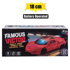 Battery operated bump & go racer 18cm