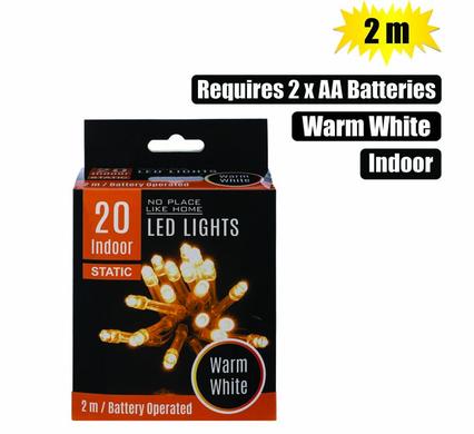 Light led-20x warm wht 2m b/o