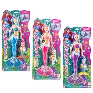 Doll mermaid mom & child