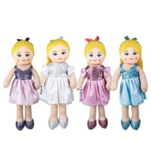 Doll rag ballerina in tutu 46cm asstd2