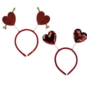 Dress up headband hearts sequins