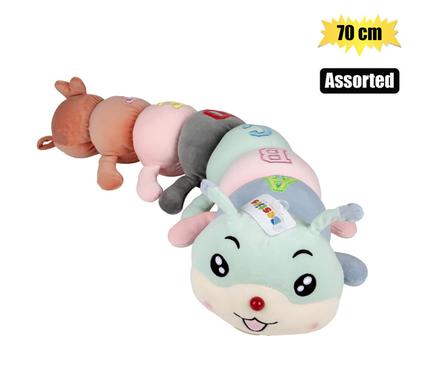 Plush caterpillar 70cm assorted