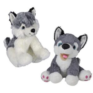 Plush dog husky standing large 30cm