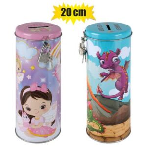 Money-bank tin asstd 20.5x7.5cm