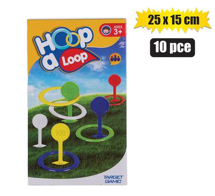 Hoop a loop ring toss 10pc 25x15cm