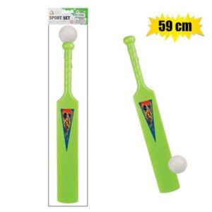 Cricket-bat pl w/ball 59cm