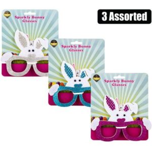 Dress up sparkle bunny glasses with ears