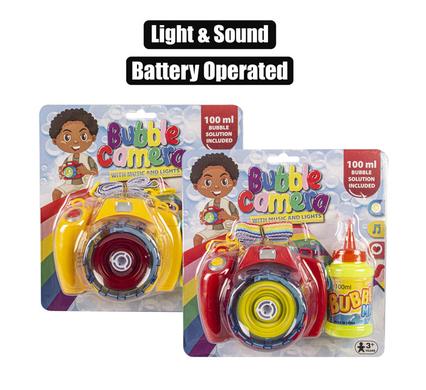 Bubble b/o camera light & music