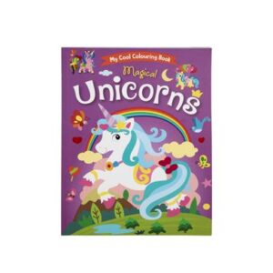 Book colouring magical unicorns