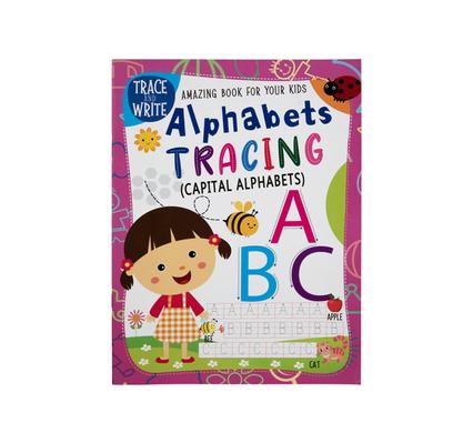Book educational capital letter tracing
